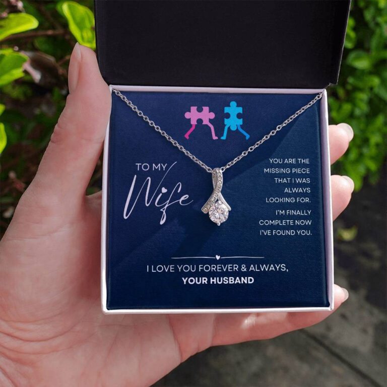 "Missing Piece" Wife from Husband Alluring Beauty Necklace