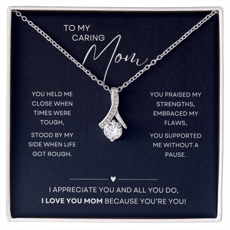 "Held Me Close" Caring Mom Alluring Beauty Necklace