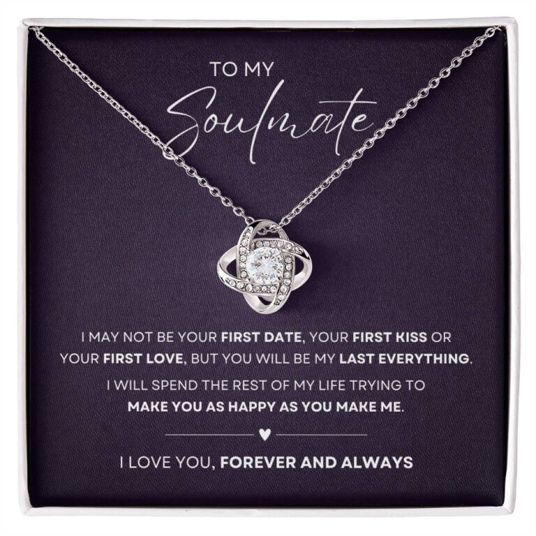 "My Last Everything" Wife, Girlfriend, Soulmate Love Knot Necklace